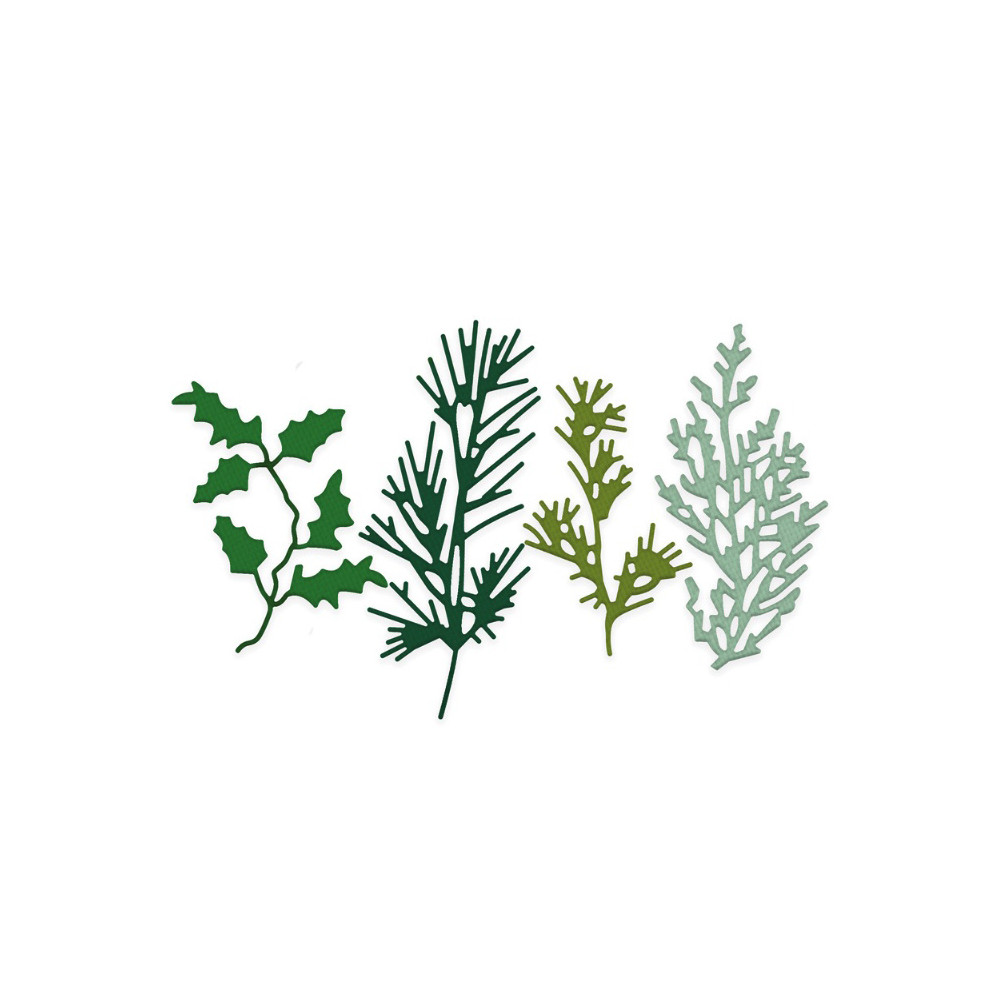 Set of cutting dies Winter Branches - DpCraft - 4 pcs.