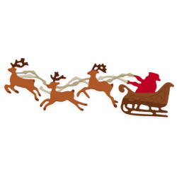Set of cutting dies Santa's Sleigh - DpCraft