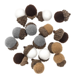 Plush acorns - DpCraft - 16 pcs.