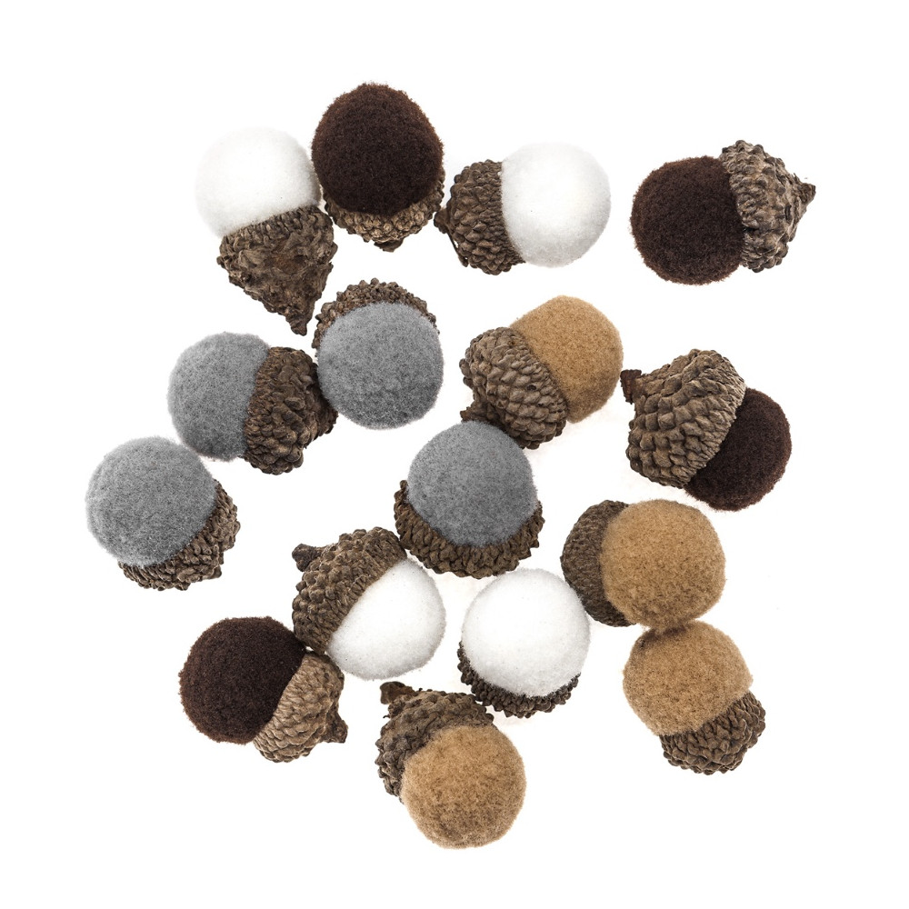 Plush acorns - DpCraft - 16 pcs.