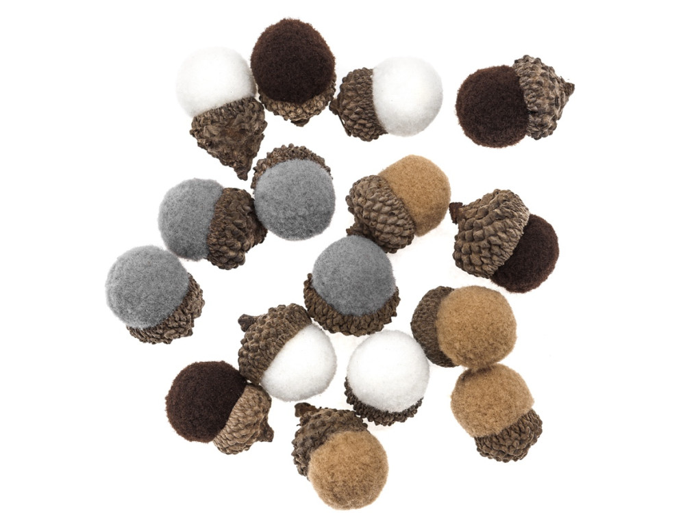 Plush acorns - DpCraft - 16 pcs.