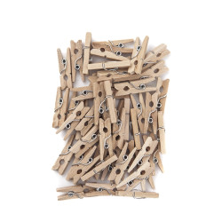 Mini wooden clips - DpCraft - 2,5 cm 40 pcs.