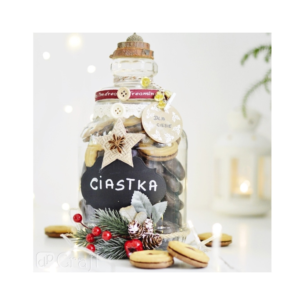 Mini klamerki drewniane - DpCraft - białe 2,5 cm 40 szt.