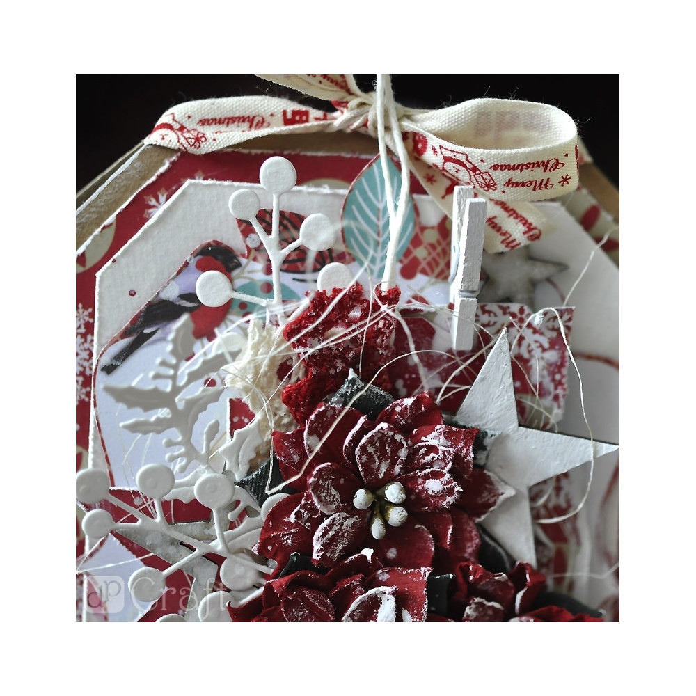 Mini klamerki drewniane - DpCraft - białe 2,5 cm 40 szt.