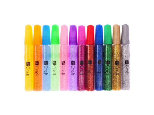 Set of glitter glue - DpCraft - 10 g x 12 pcs.