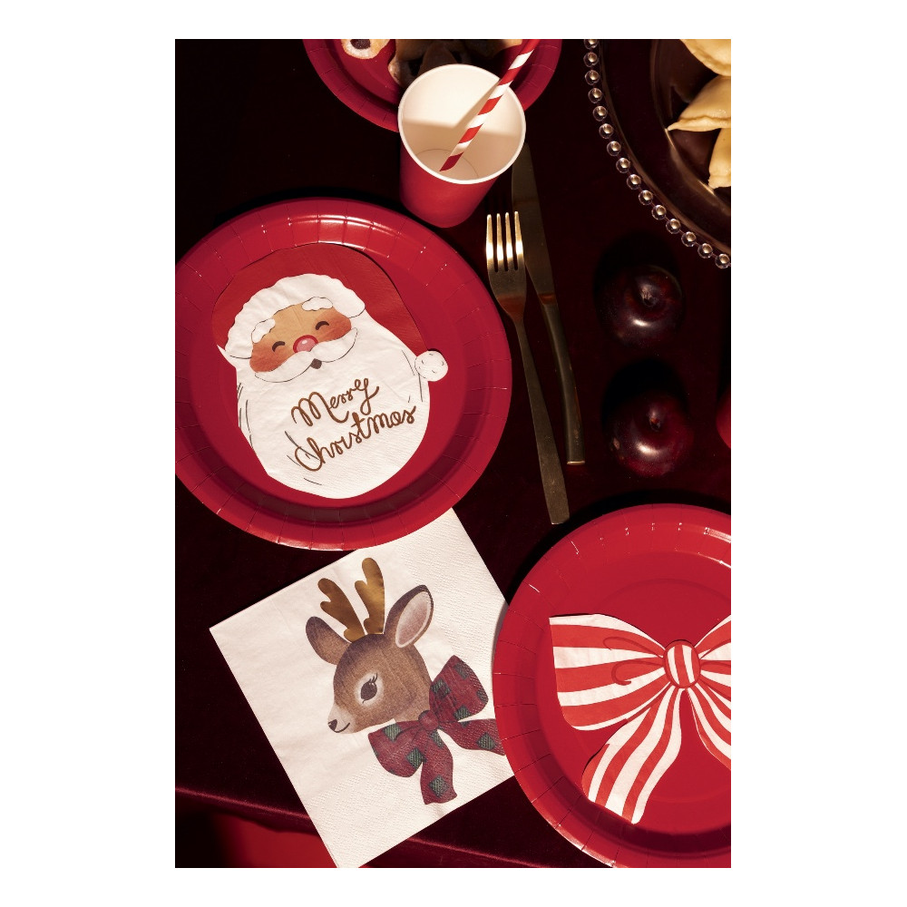 Paper napkins Deer - beige 12 pcs.