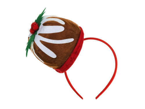 Cupcake with mistletoe headband - 19 x 19 cm