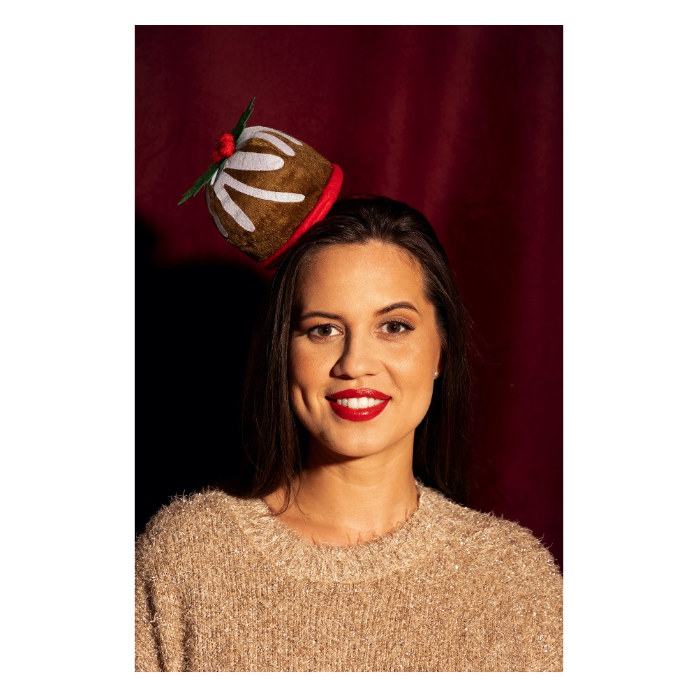 Cupcake with mistletoe headband - 19 x 19 cm