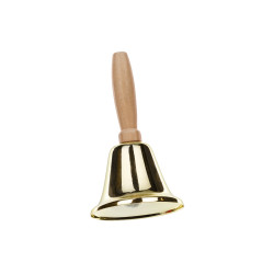 Santa bell - gold 11 cm