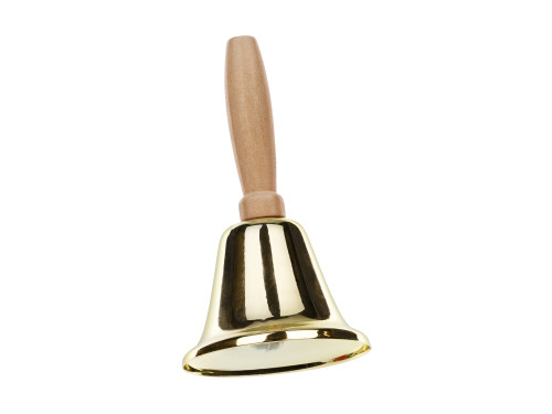 Santa bell - gold 11 cm