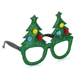 Christmas Tree glasses - green 15 x 12 cm