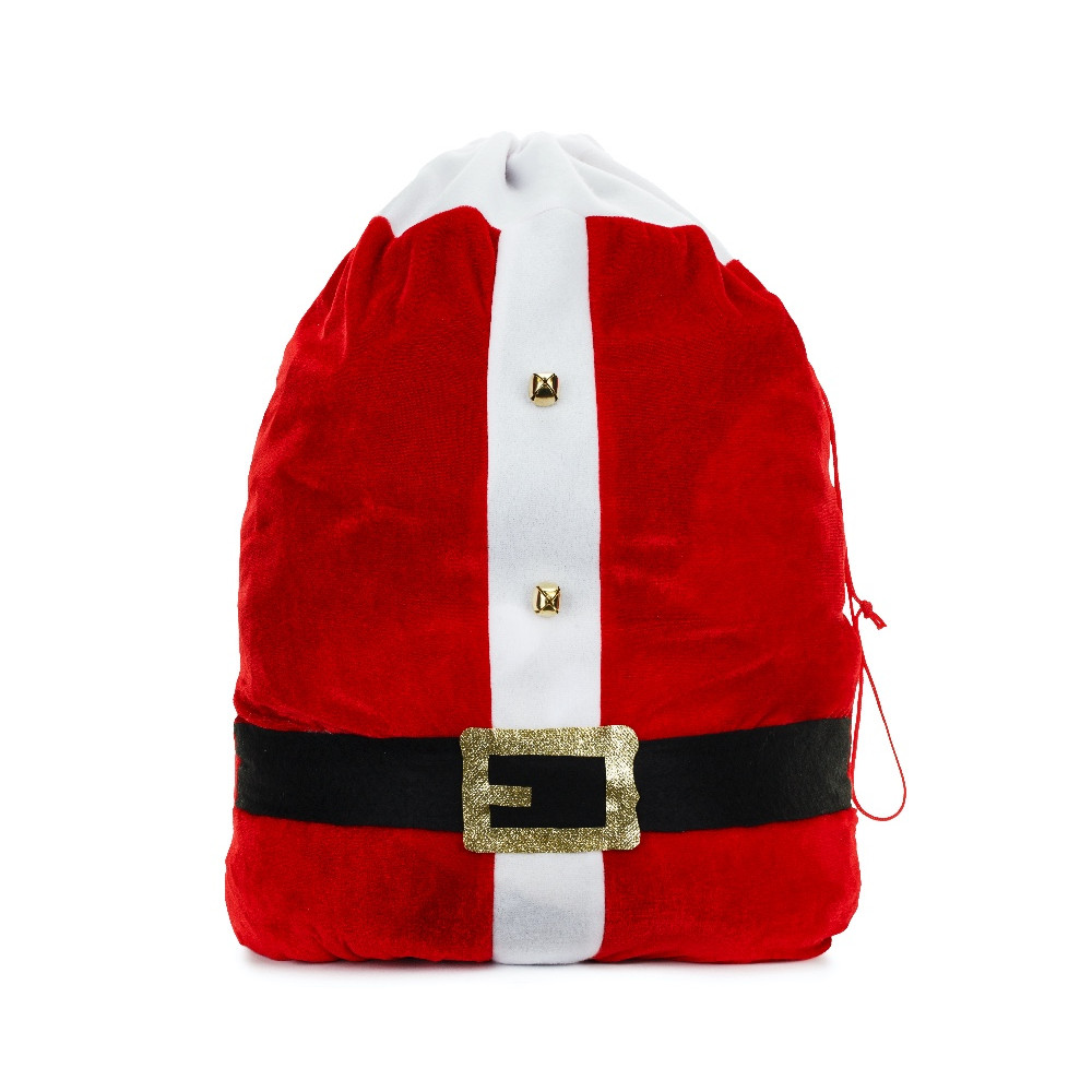 Worek Świętego Mikołaja na prezenty - czerwony 50 x 70 cm