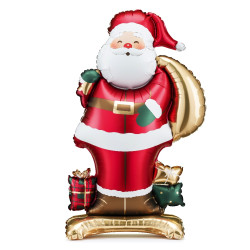 Foil balloon standing Santa Claus - 48,5 x 84 cm