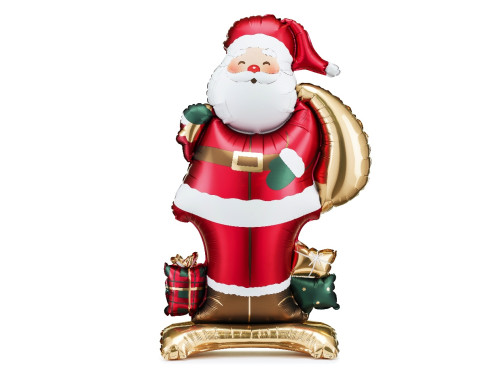 Foil balloon standing Santa Claus - 48,5 x 84 cm