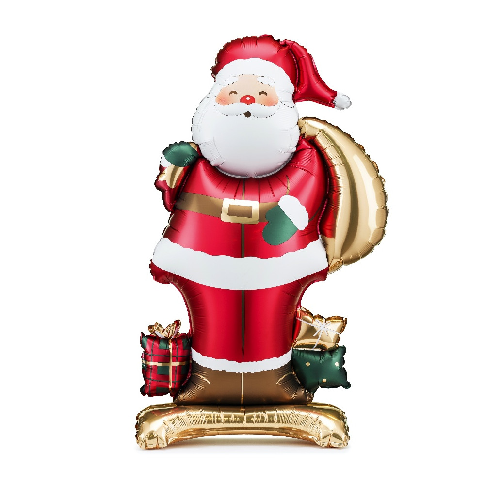 Foil balloon standing Santa Claus - 48,5 x 84 cm