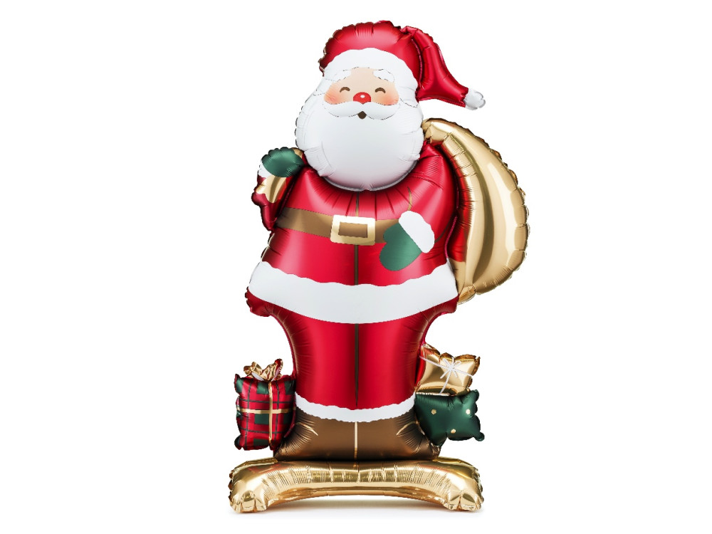 Foil balloon standing Santa Claus - 48,5 x 84 cm