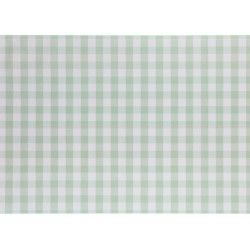 Bieżnik fizelinowy Kratka - zielony 40 cm x 5 m