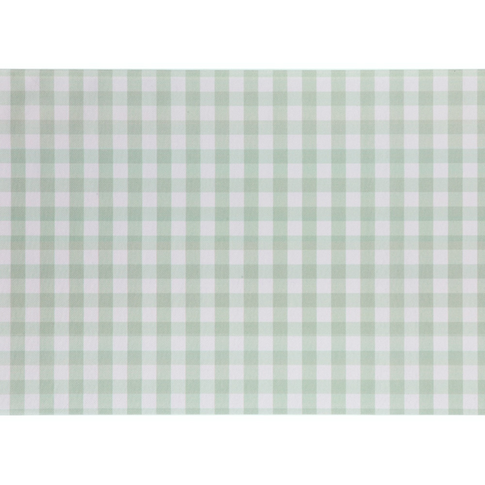Table runner Checkered - green 40 cm x 5 m