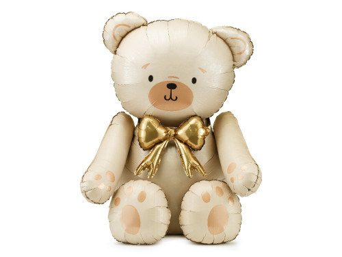 Foil balloon Teddy Bear - beige 75 x 84 cm