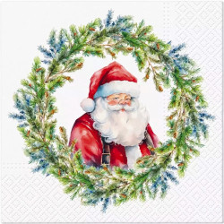Decorative napkins Joyful Claus Circle - Paw - 20 pcs.