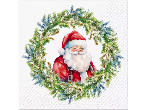 Serwetki ozdobne Joyful Claus Circle - Paw - 20 szt.