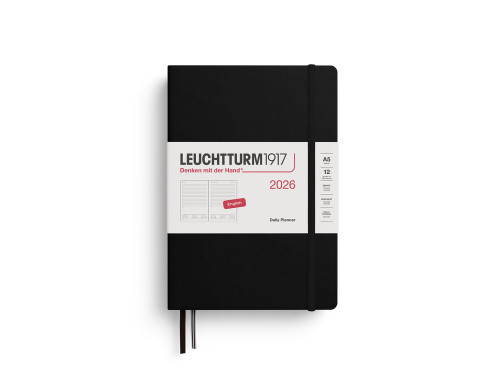 Planer dzienny 2026 A5 - Leuchtturm1917 - Black