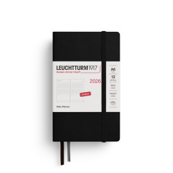Planer dzienny 2026 A6 - Leuchtturm1917 - Black