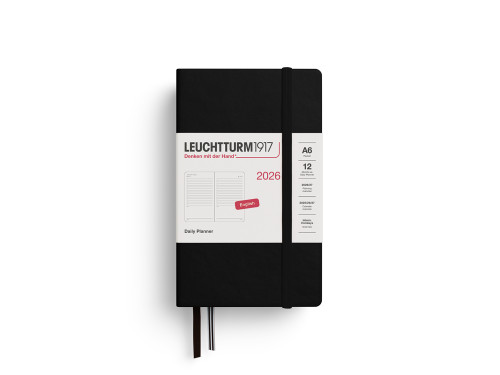 Daily Planner 2026 A6 - Leuchtturm1917 - Black