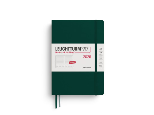 Daily Planner 2026 A5 - Leuchtturm1917 - Forest Green