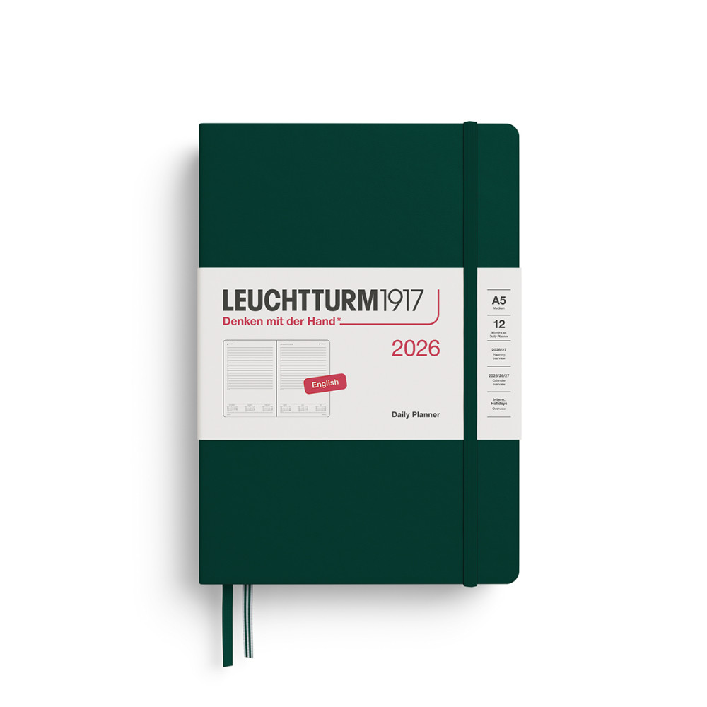 Daily Planner 2026 A5 - Leuchtturm1917 - Forest Green