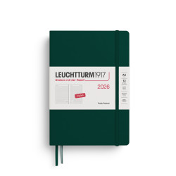 Dotted Daily Planner 2026 A5 - Leuchtturm1917 - Forest Green