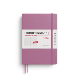 Planer dzienny w kropki 2026 A5 - Leuchtturm1917 - Dusty Rose
