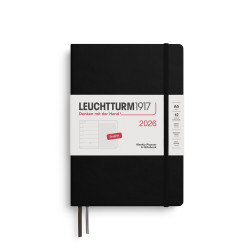 Dotted Weekly Planner & Notebook 2026 A5 - Leuchtturm1917 - Black