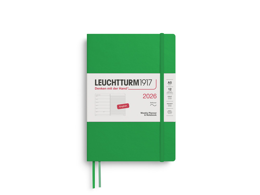 Weekly Planner & Notebook 2026 A5 - Leuchtturm1917 - Spring Leaf