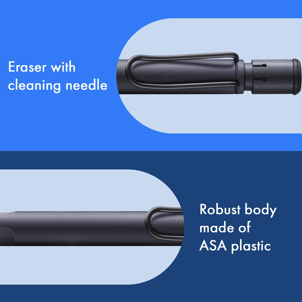 Safari mechanical pencil - Lamy - Steel Black 0.5 mm