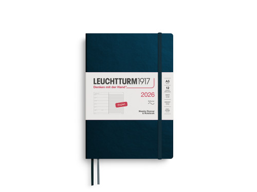 Dotted Weekly Planner & Notebook 2026 A5 - Leuchtturm1917 - Deep Sea