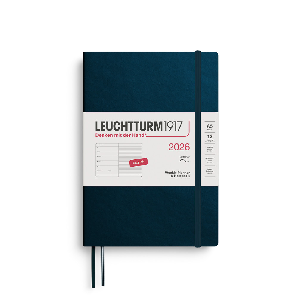 Dotted Weekly Planner & Notebook 2026 A5 - Leuchtturm1917 - Deep Sea