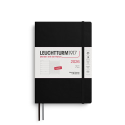 Dotted Weekly Planner & Notebook 2026 A5 - Leuchtturm1917 - Black