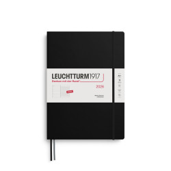 Ruled Weekly Planner & Notebook 2026 A4+ - Leuchtturm1917 - Black