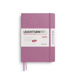 Vertical Weekly Planner & Notebook 2026 A5 - Leuchtturm1917 - Dusty Rose
