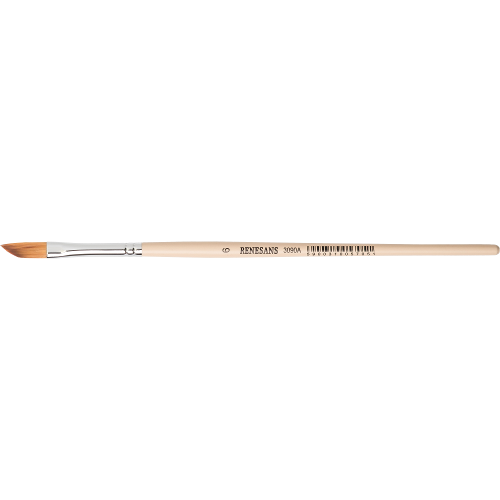 Chisel synthetic 3090A series brush - Renesans - no. 6