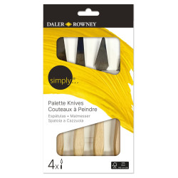 Set of palette knives - Daler Rowney - 4 pcs.