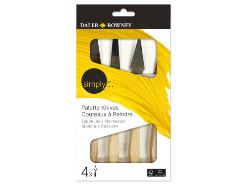 Set of palette knives - Daler Rowney - 4 pcs.