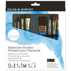 Set of Simply Watercolour brushes - Daler Rowney - 10 pcs.