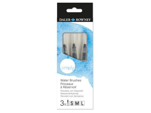 Set of Simply water brushes - Daler Rowney - 3 pcs.