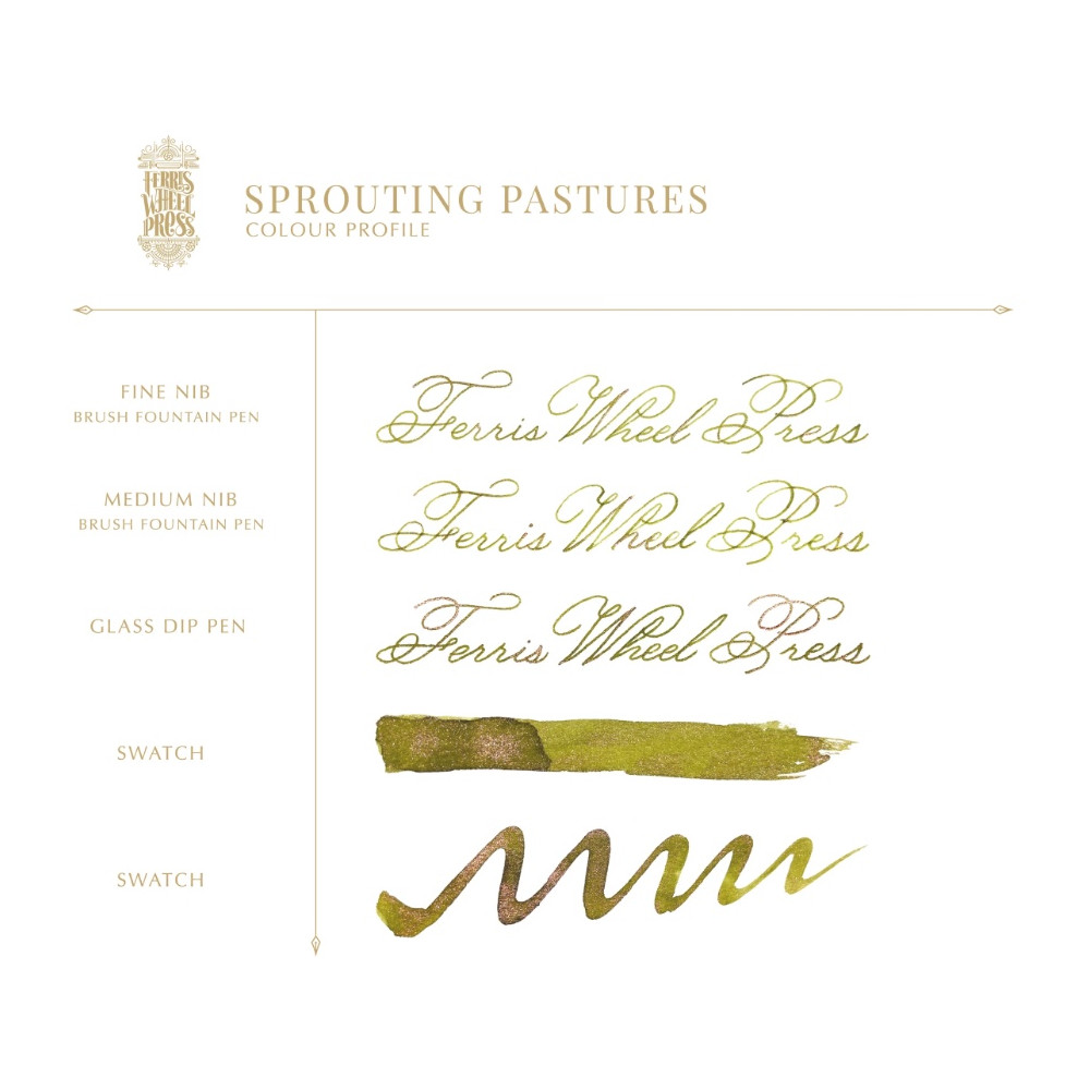 Calligraphy ink FerriTales Bestiary Series - Ferris Wheel Press - Sprouting Pastures 85 ml