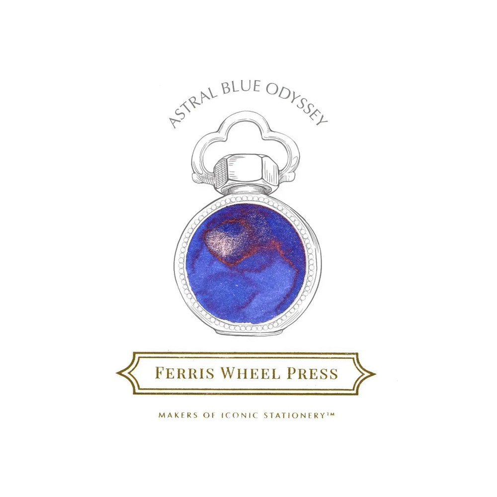 Calligraphy ink - Ferris Wheel Press - Astral Blue Odyssey 38 ml