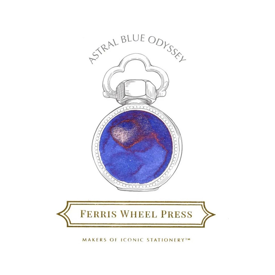 Calligraphy ink - Ferris Wheel Press - Astral Blue Odyssey 38 ml