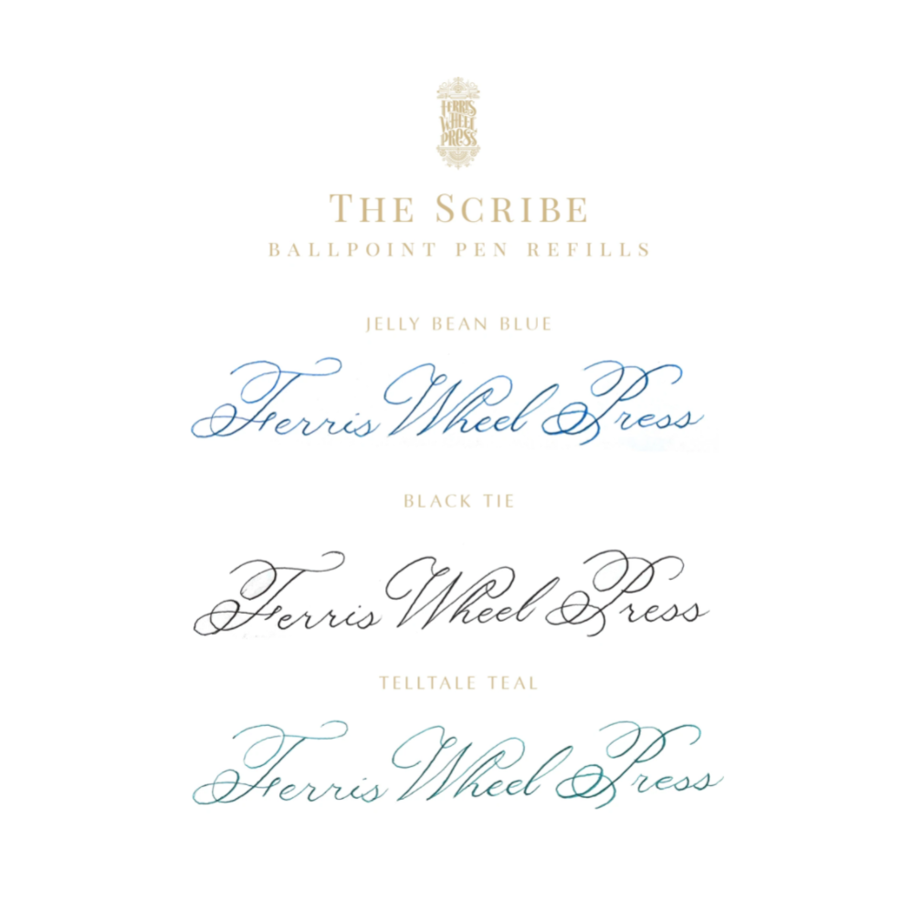 The Scribe Ink Refills - Ferris Wheel Press - Jelly Bean Blue 2 pcs.