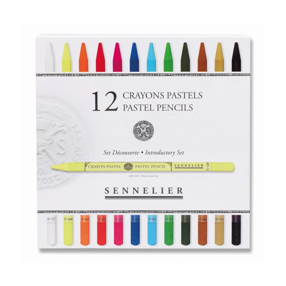 Zestaw pasteli suchych Pastel Pencil Introductory - Sennelier - 12 szt.